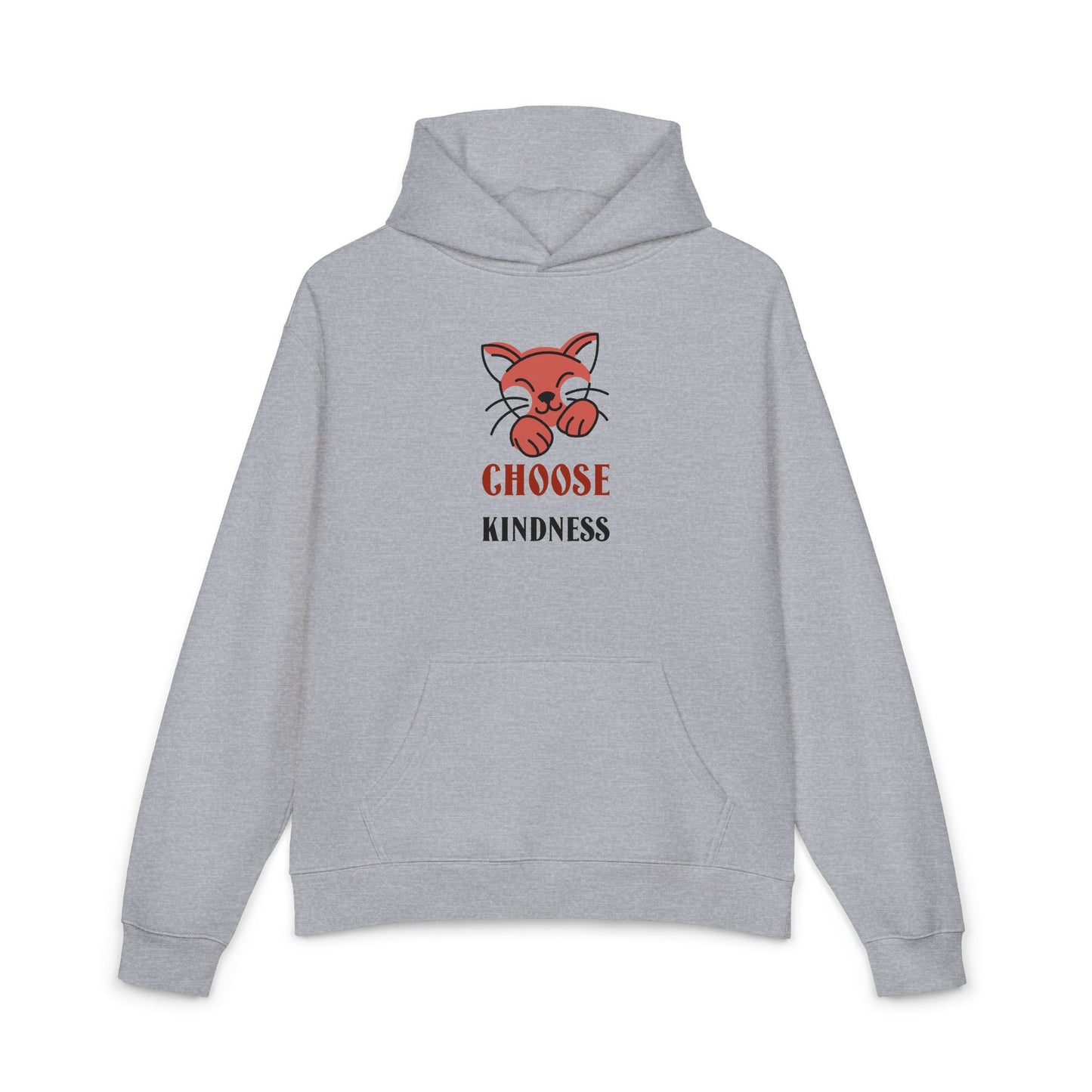 Choose Kindness Hoodie — Cute Fox Graphic Relaxed Pullover