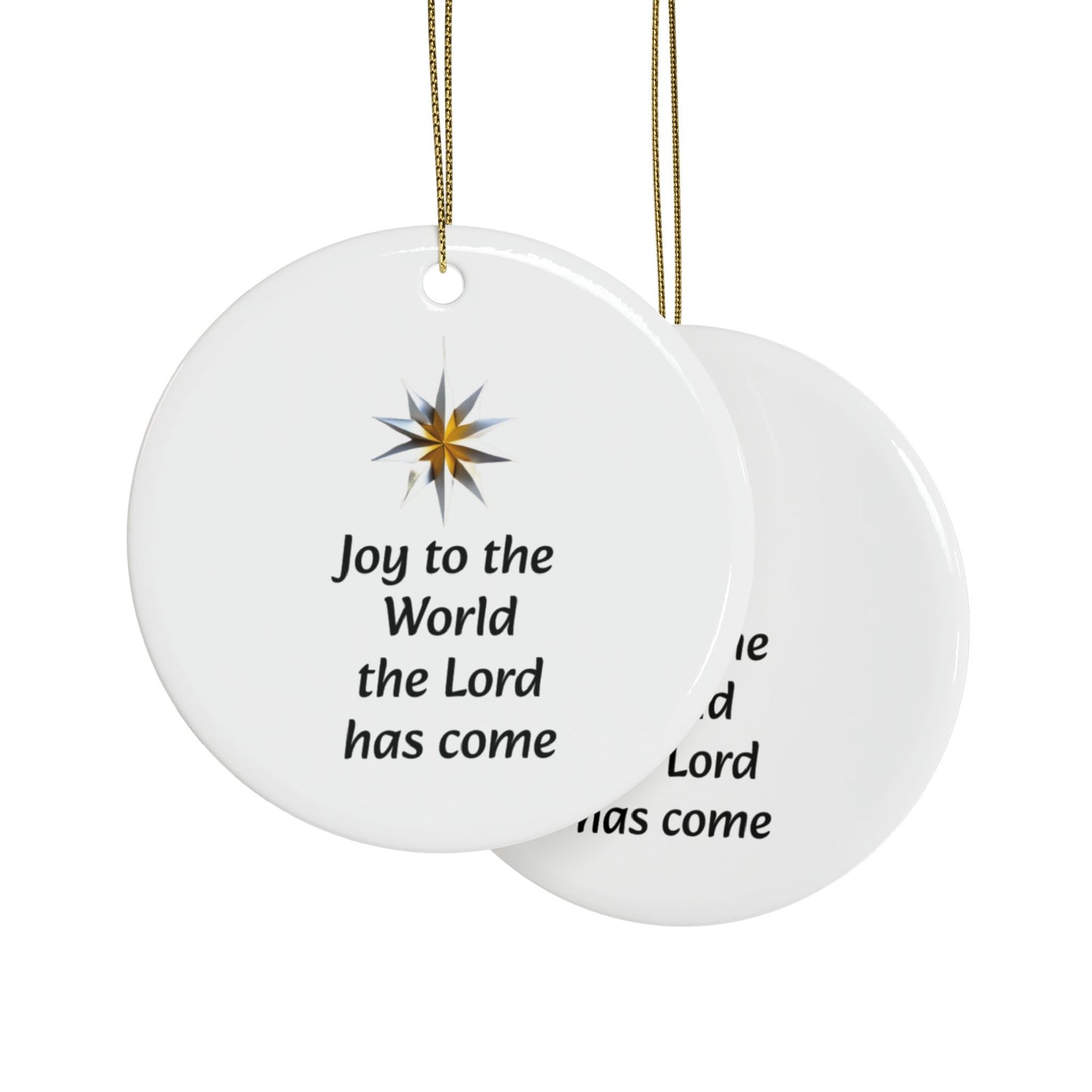 Joy to the World Ceramic Ornaments (1pcs, 5pcs, 10pcs, 20pcs)