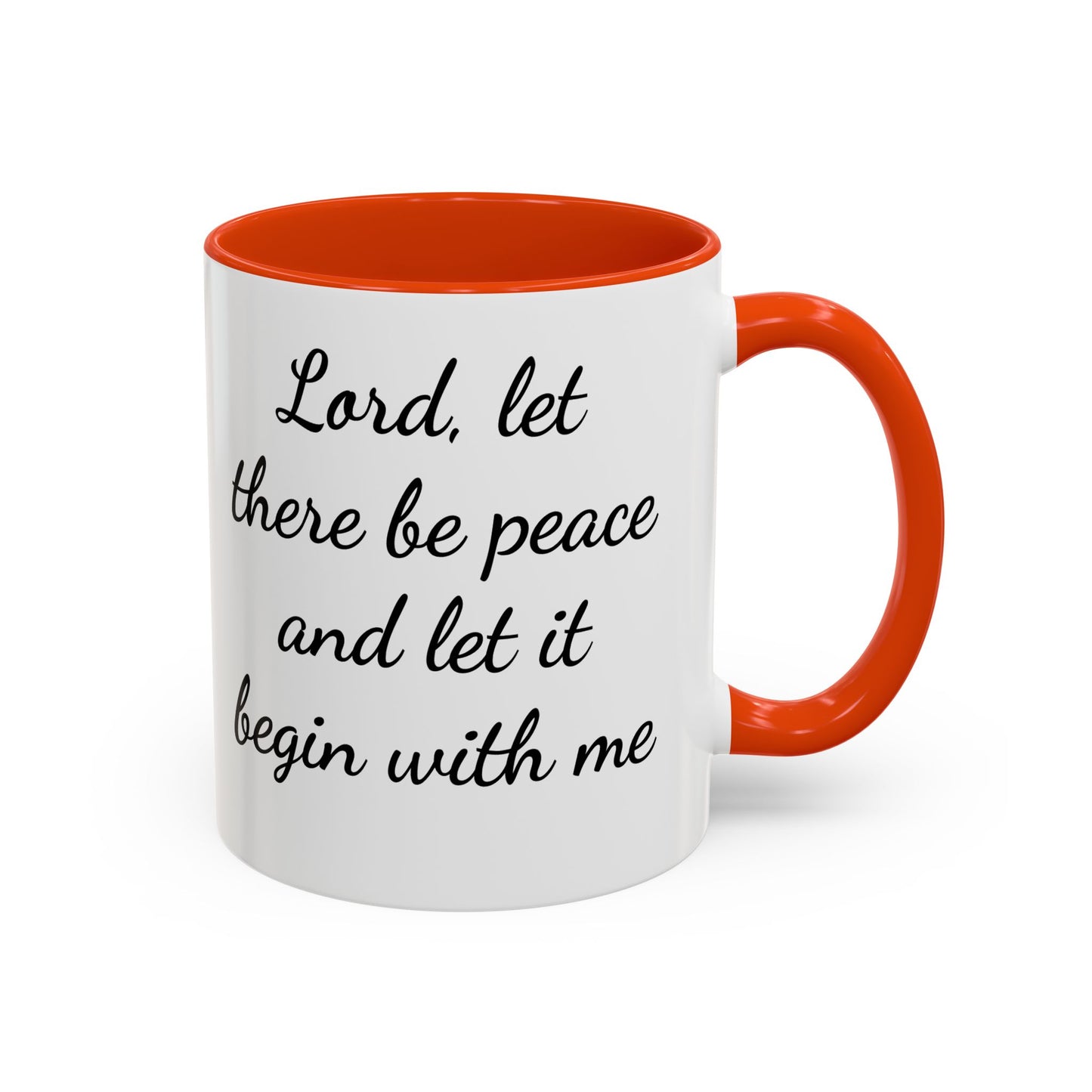 Copy of Inspirational Deer Mug — "Lord, let there be peace and let it begin with me"