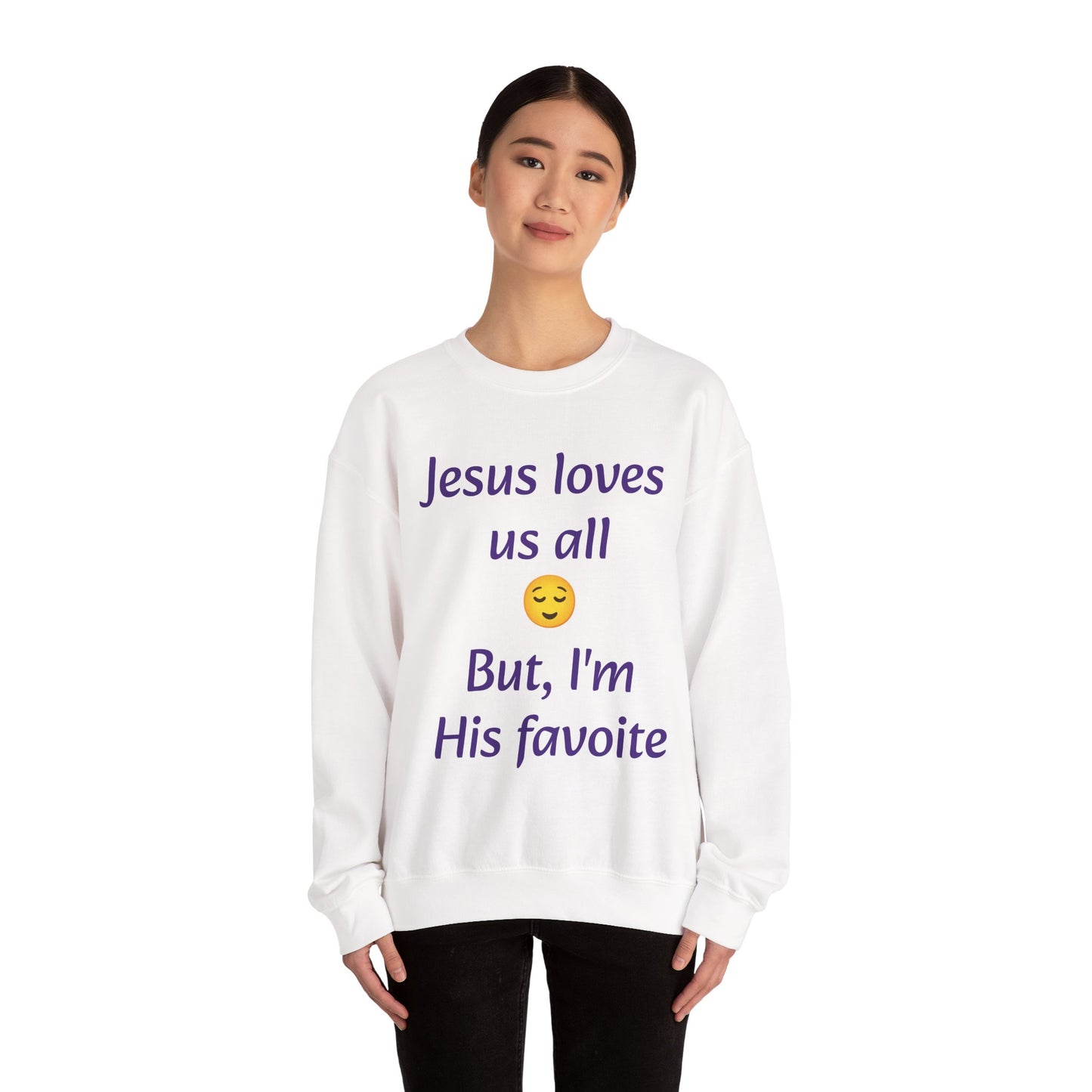 Fun loving with happy, joking, joyful message.  Great gift or fun for yourself to gift.  Unisex Heavy Blend™ Crewneck Sweatshirt