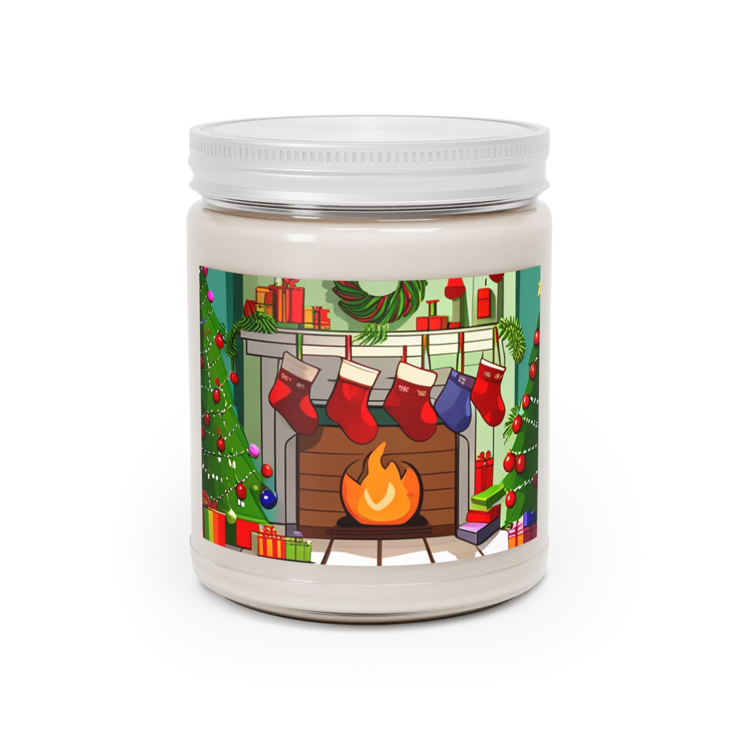 Happy Jolly Holiday Scented Candles, 9oz. Have ayour own minature fireplace and smell of Christmas