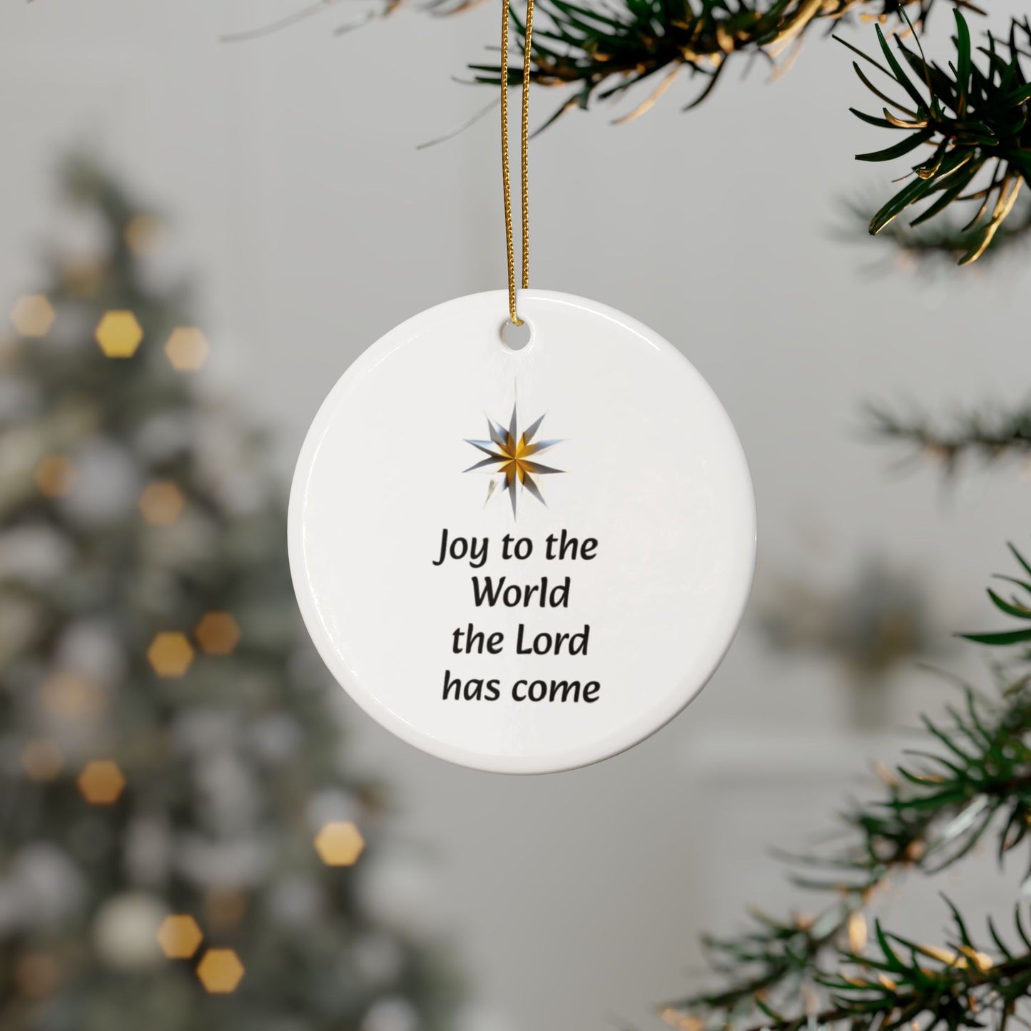 Joy to the World Ceramic Ornaments (1pcs, 5pcs, 10pcs, 20pcs)