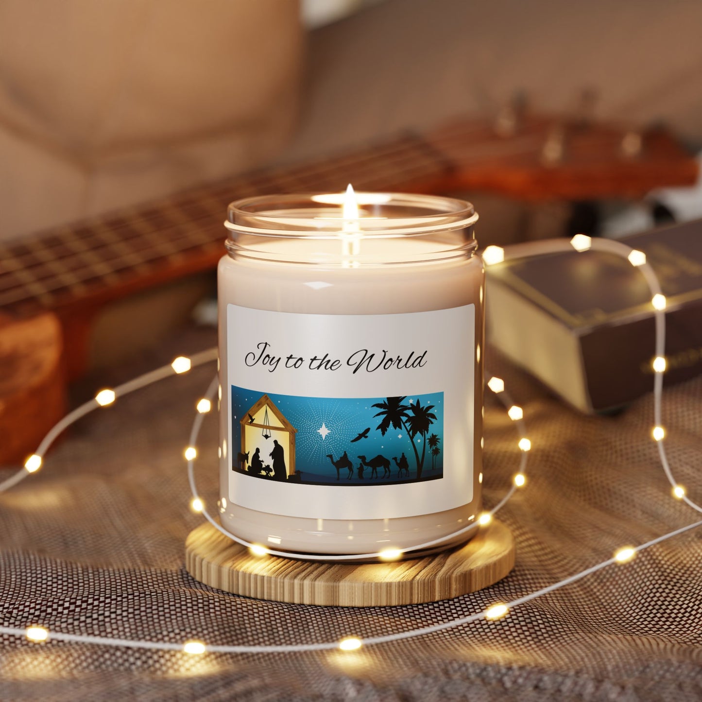Joy to the World Scented Soy Candle | Holiday Gift, Home Decor, Aromatherapy, Relaxation, Christmas Decoration