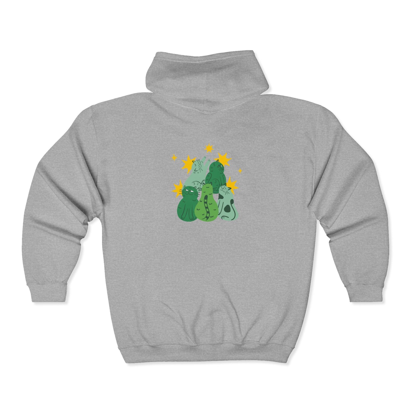 Perfect for Cat Lovers. Fun.  Unisex Heavy Blend™ Full Zip Hooded Sweatshirt
