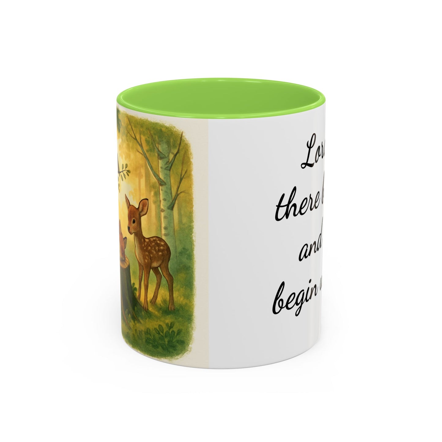 Copy of Inspirational Deer Mug — "Lord, let there be peace and let it begin with me"