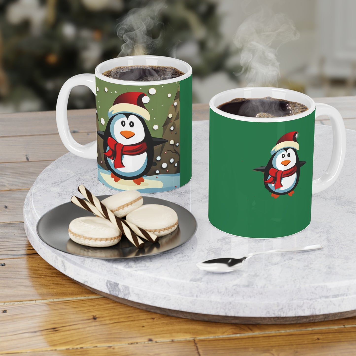 Fun, Happy, Cheerful, Let it Snow Ceramic Mugs (11oz\15Fun, oz) Perfect gift for self or a friend