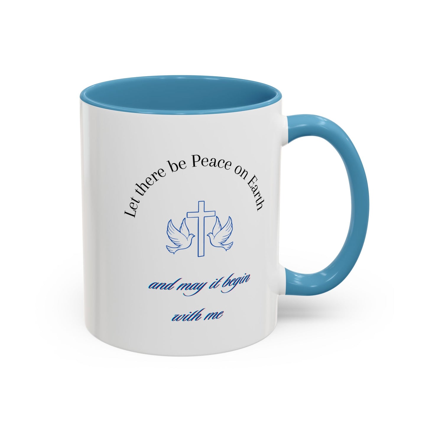 Inspirational, Reminding us of the need for Christ true peace Accent Coffee Mug, 11oz. Wonderful gift for self or a friend