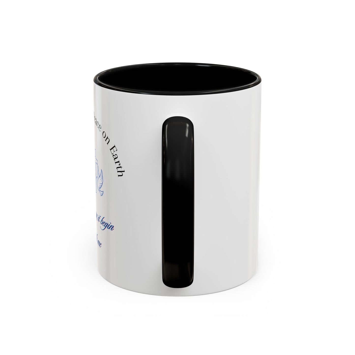 Inspirational, Reminding us of the need for Christ true peace Accent Coffee Mug, 11oz. Wonderful gift for self or a friend