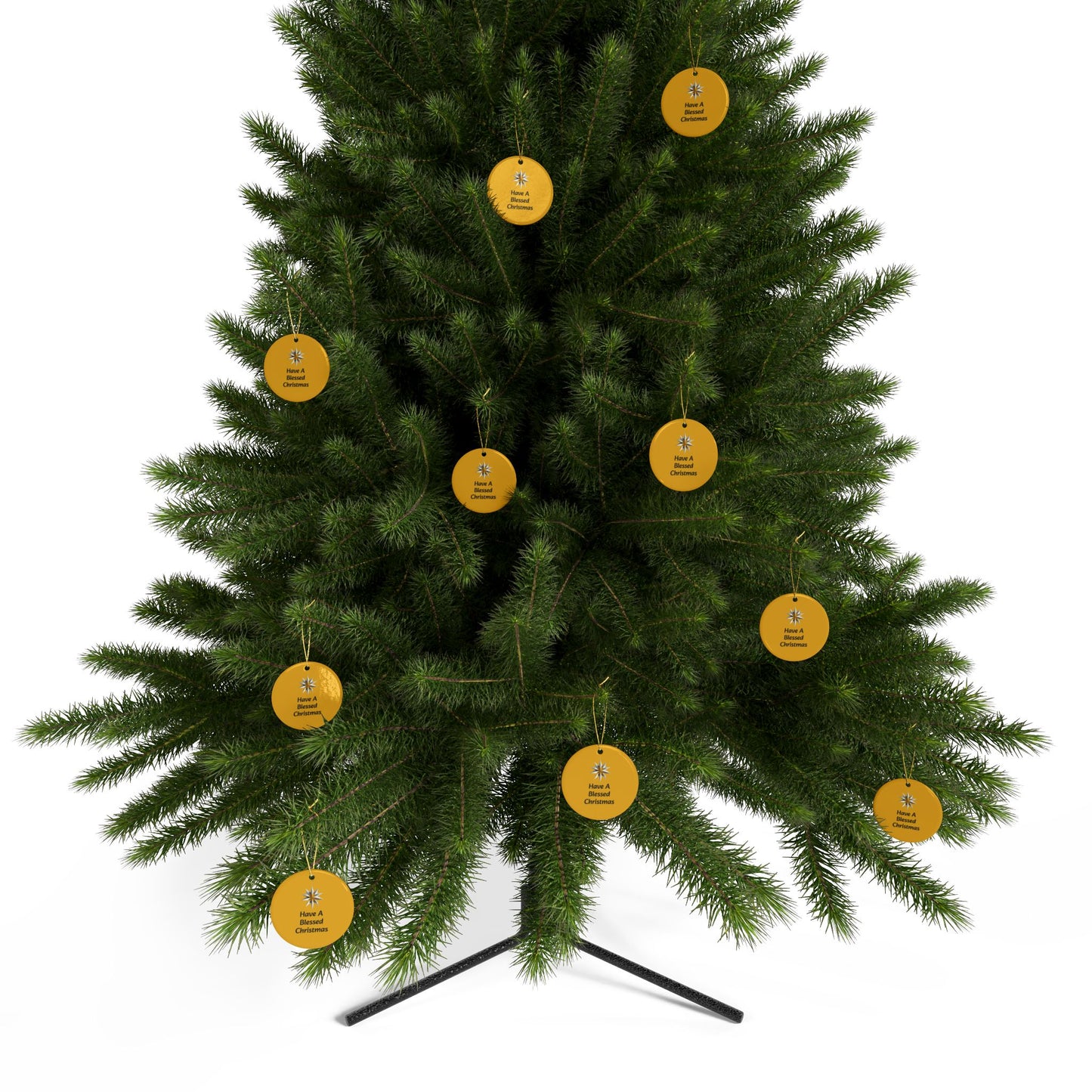 Have a Blessed Christmas Ceramic Ornaments (1pcs, 5pcs, 10pcs, 20pcs)