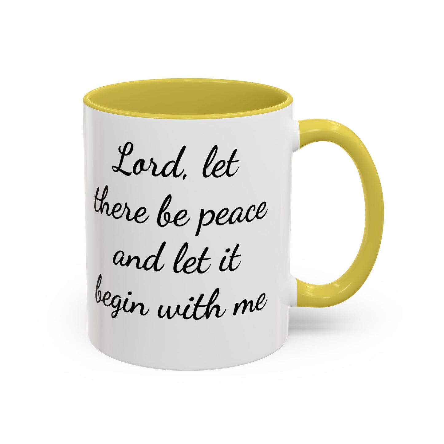 Copy of Inspirational Deer Mug — "Lord, let there be peace and let it begin with me"