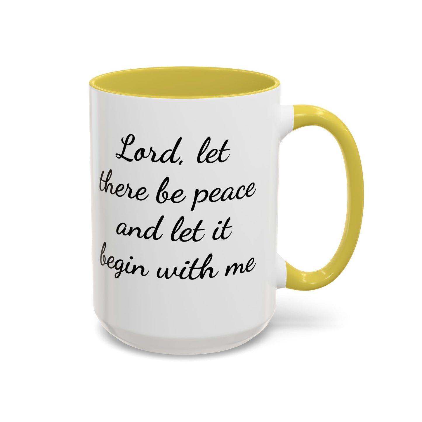 Copy of Inspirational Deer Mug — "Lord, let there be peace and let it begin with me"