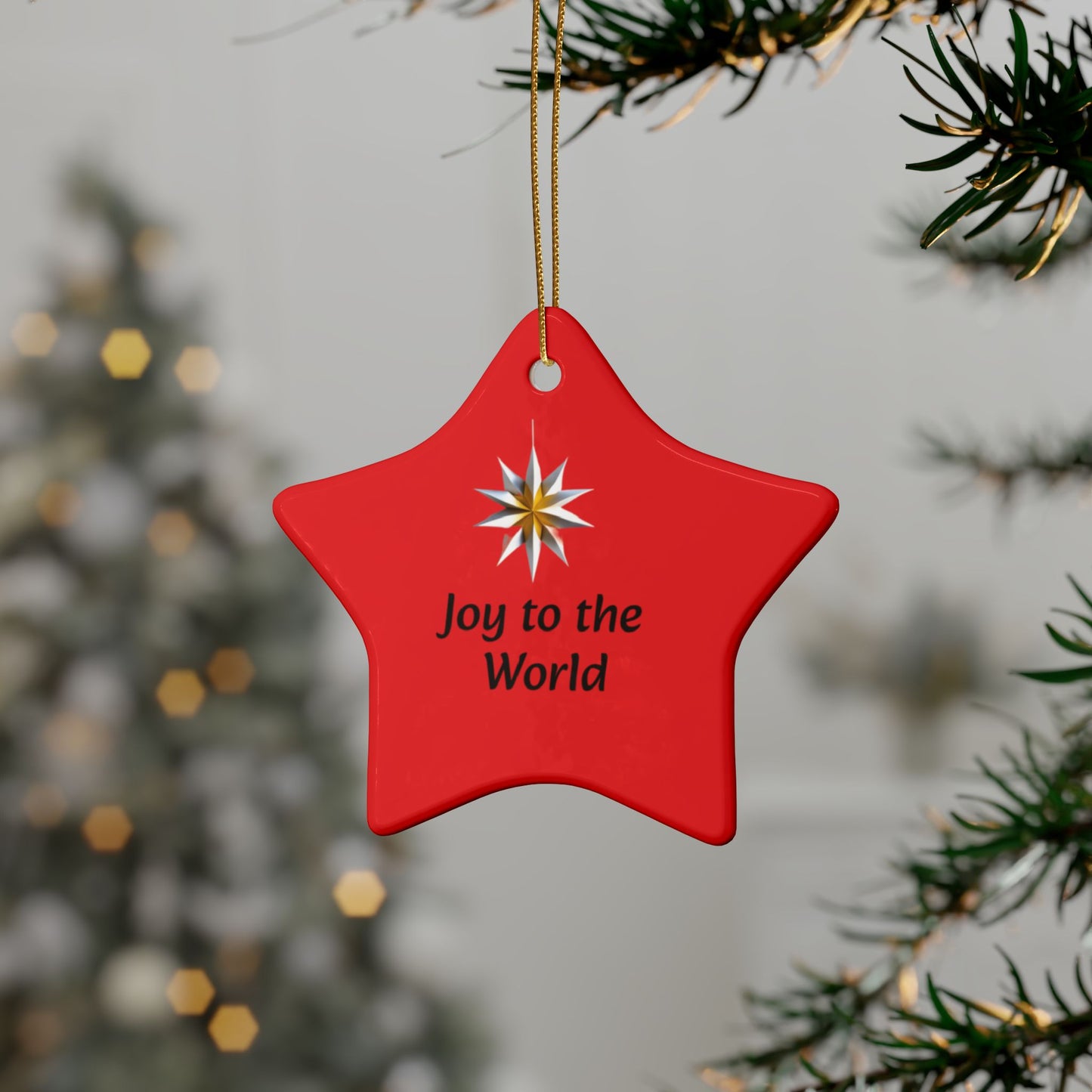 Joy to the World Ceramic Ornaments (1pcs, 5pcs,10 and 20 piece bundles). Wonderful individual gifts