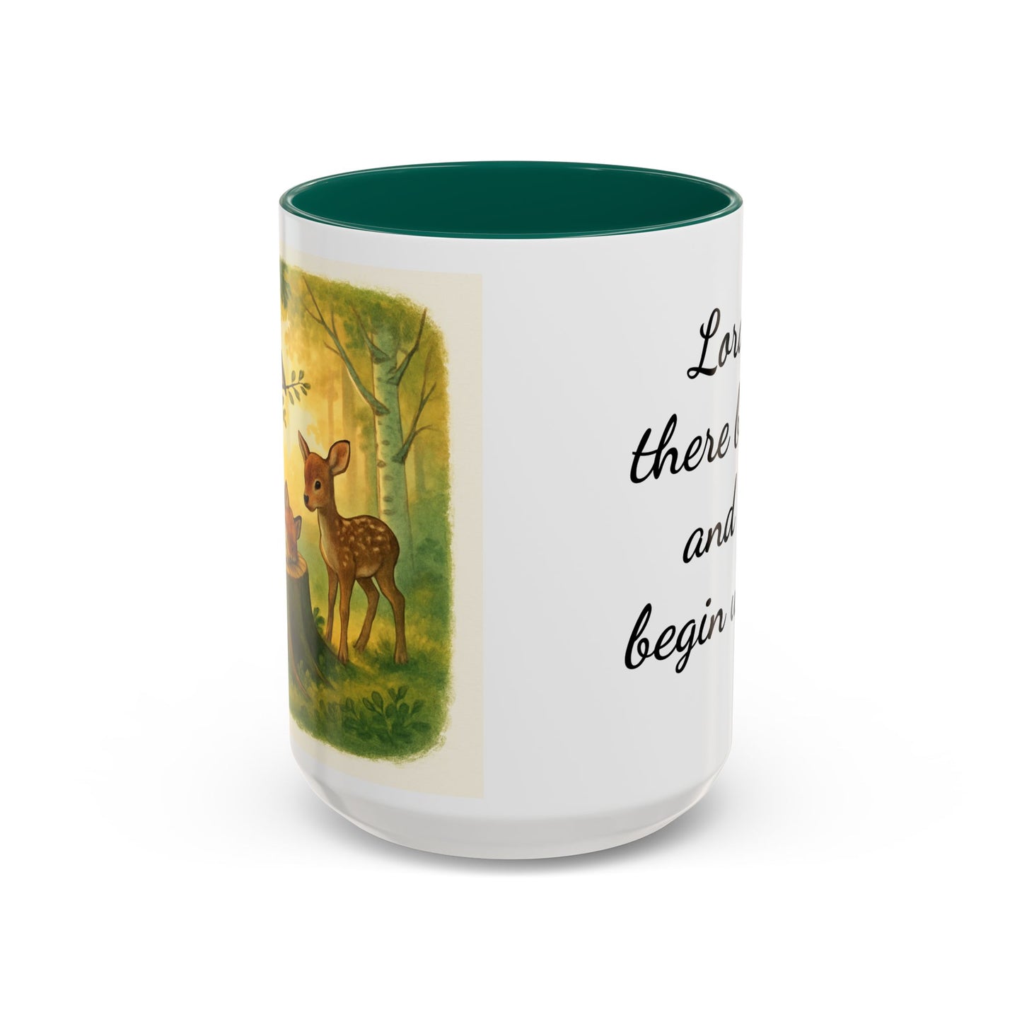 Copy of Inspirational Deer Mug — "Lord, let there be peace and let it begin with me"
