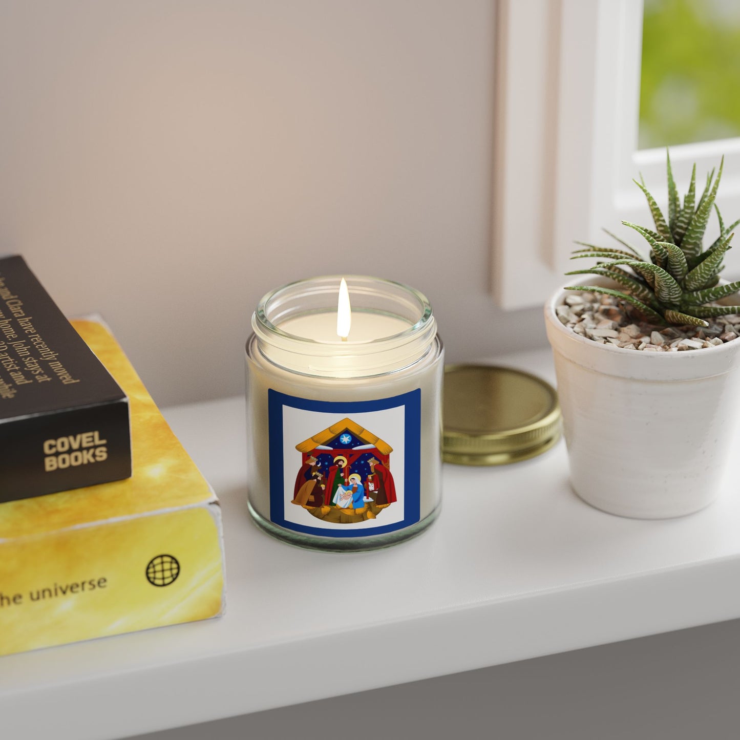 Nativity Scene Scented Candles, Cozy Home Decor, Holiday Gift, Aromatherapy, Christmas, Spiritual Healing, Unique Candles