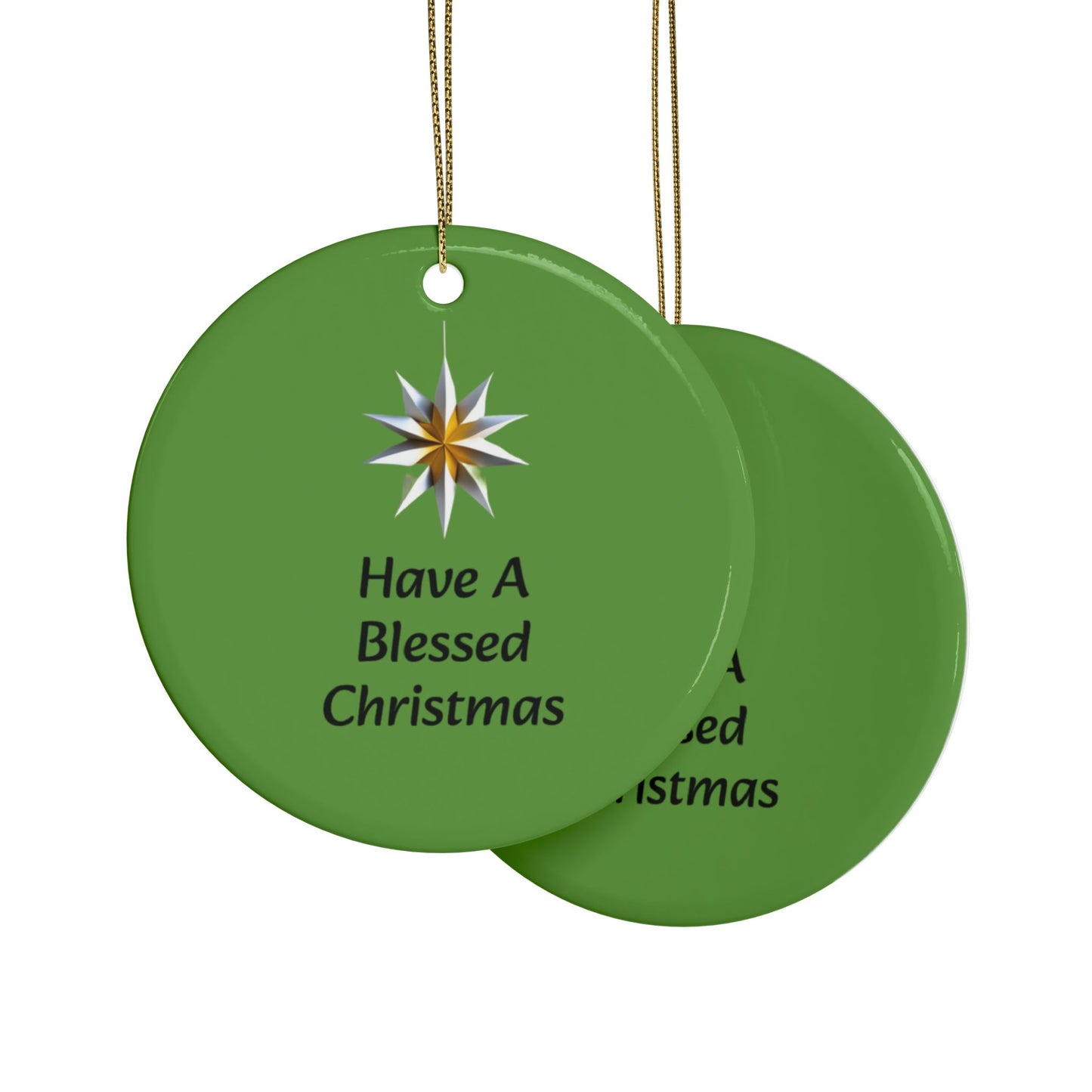 Have a Blessed Christmas Ceramic Ornaments (1pcs, 5pcs, 10pcs, 20pcs)